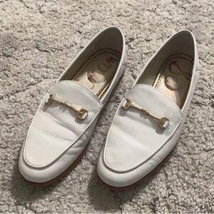 Sam Edelman white loafers.